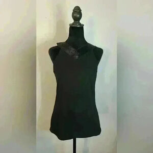 Lauren Ralph Lauren Beaded Detail Camisole - Size Medium